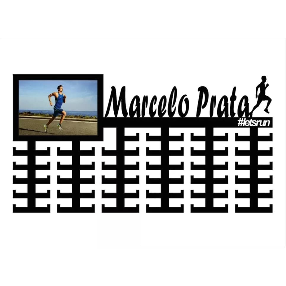 Porta Medalha de MDF 6mm Personalizado Foto 15x21cm Masculino ou Feminino