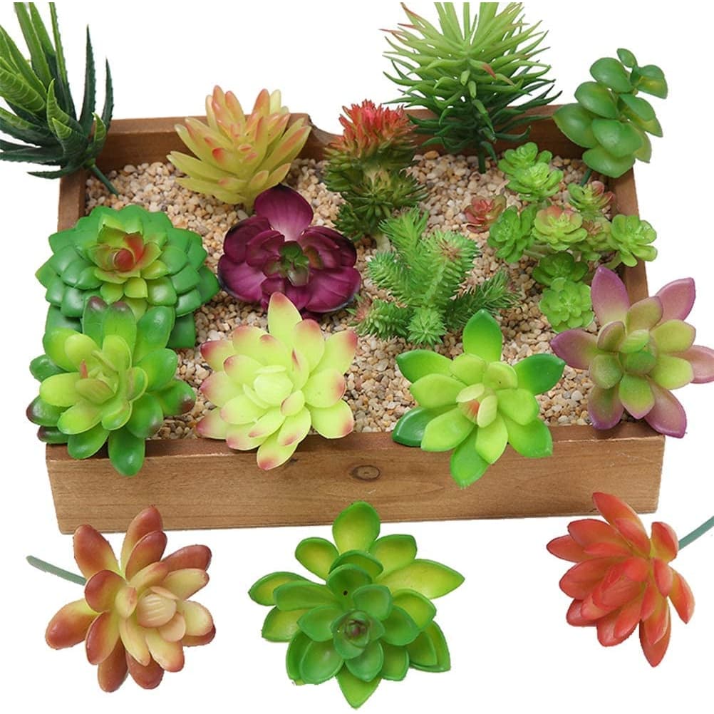 Kit 10 Mini Suculentas Artificiais Decorativas Sortidas Decoração Casa