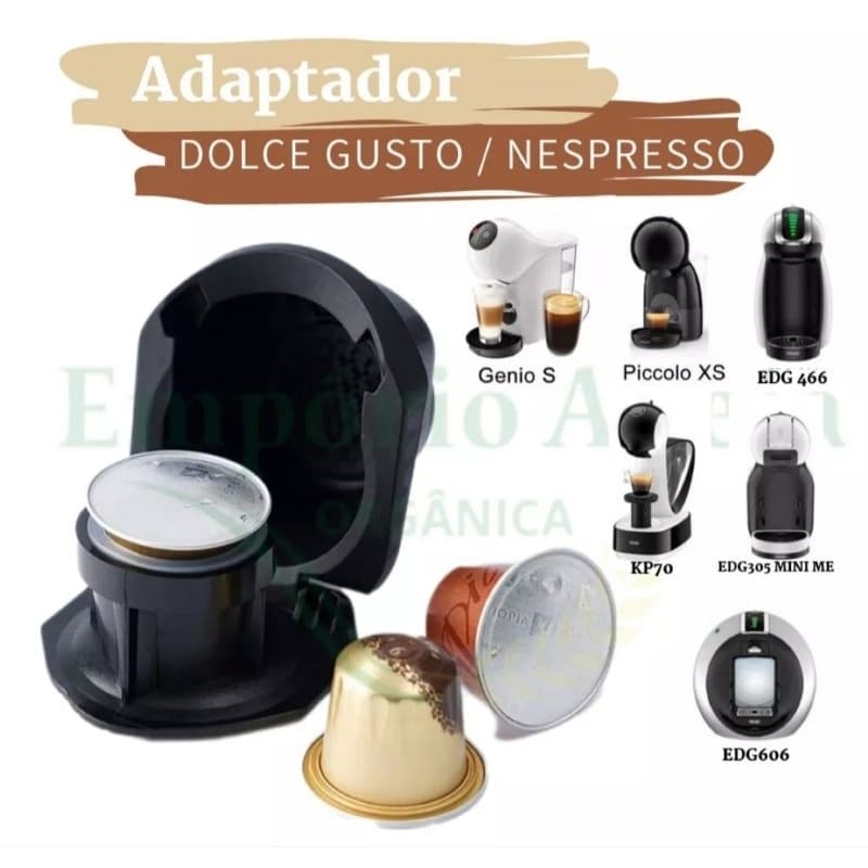 Adaptador Nespresso Para Dolce Gusto Gênio S  Circolo   Gênio S Plus e S Touch  MINI ME  Piccolo XS