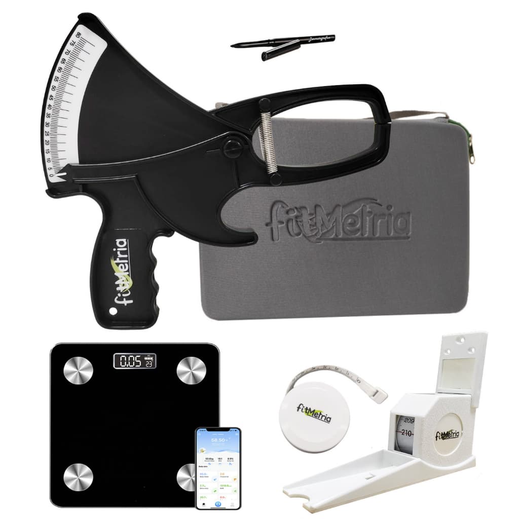 Kit Adipômetro Plicômetro Avaliação Física + Balança Bioimpedância via aplicativo Nutrição FITMETRIA