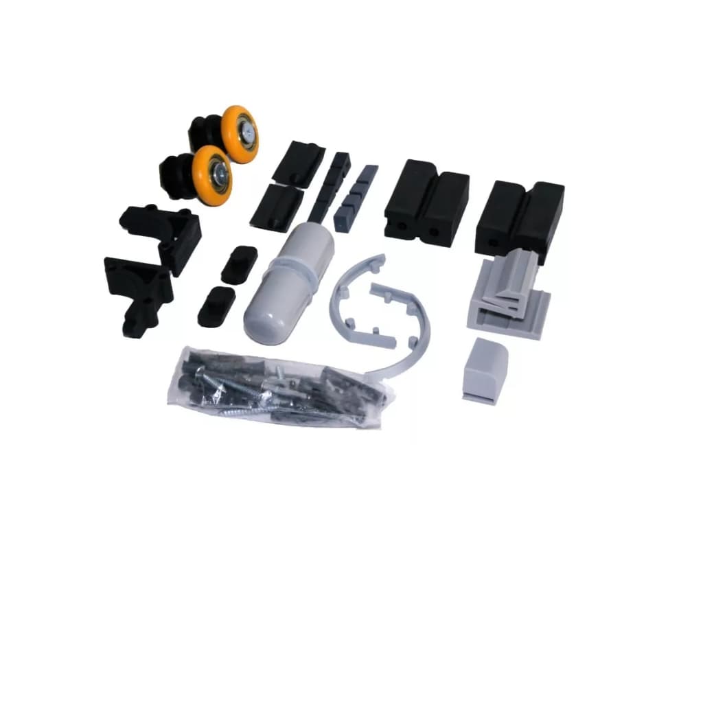 Kit De Acessórios Para Box De Vidro 8mm F1 Fixo Móvel Branco