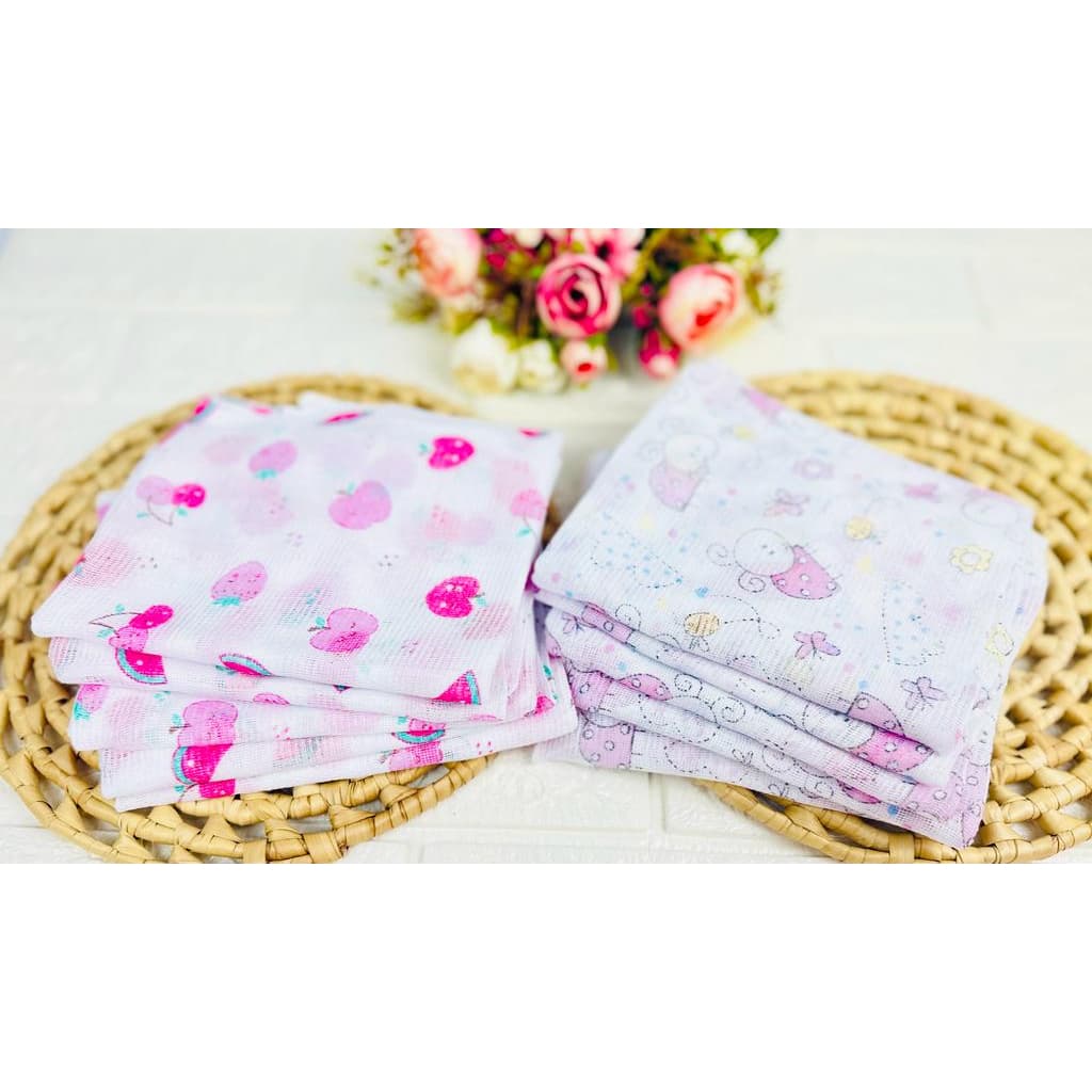 Fralda de Pano c/5 Unidades 100% Algodão Minasrey