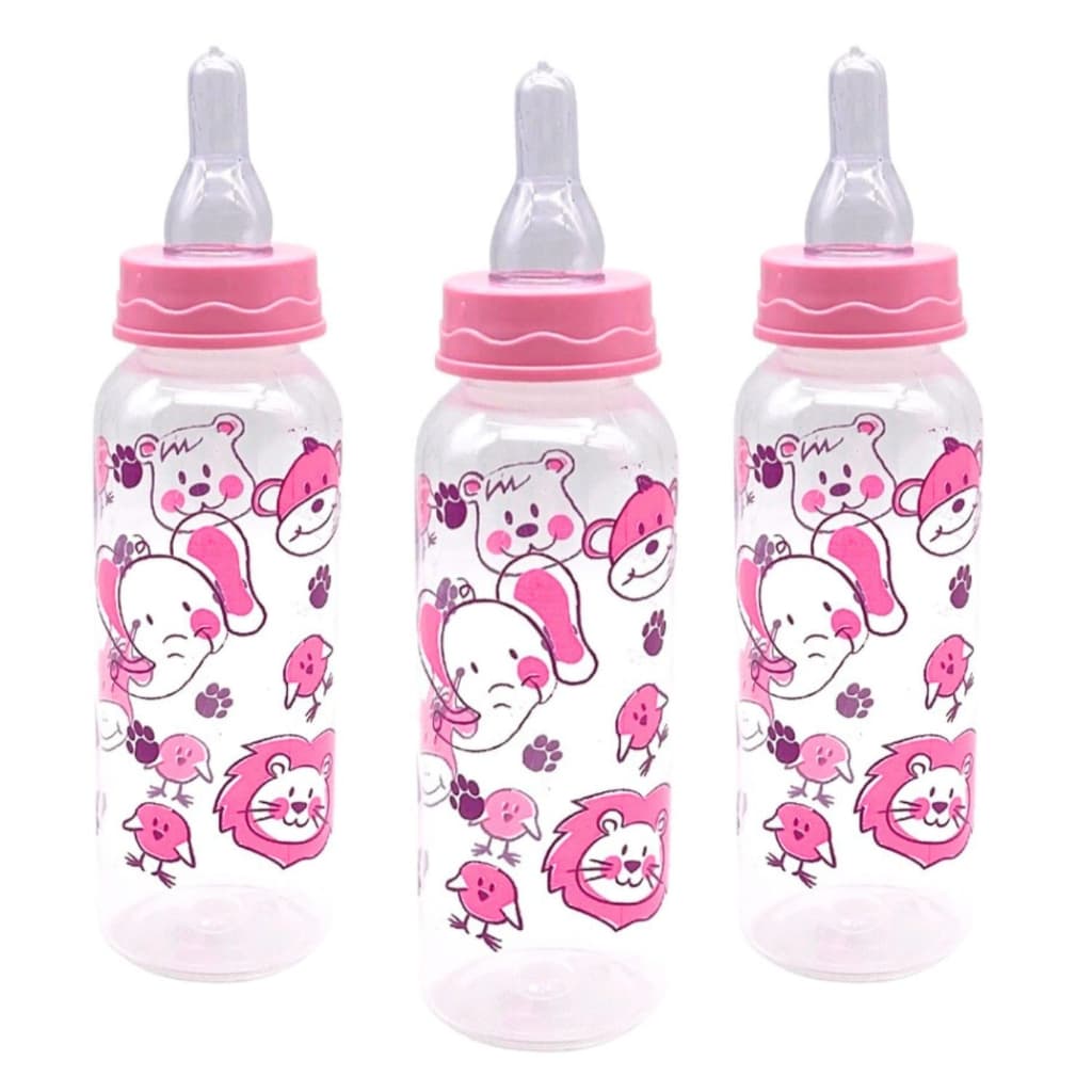 Kit 3 Mamadeiras Menina 240ml Barato