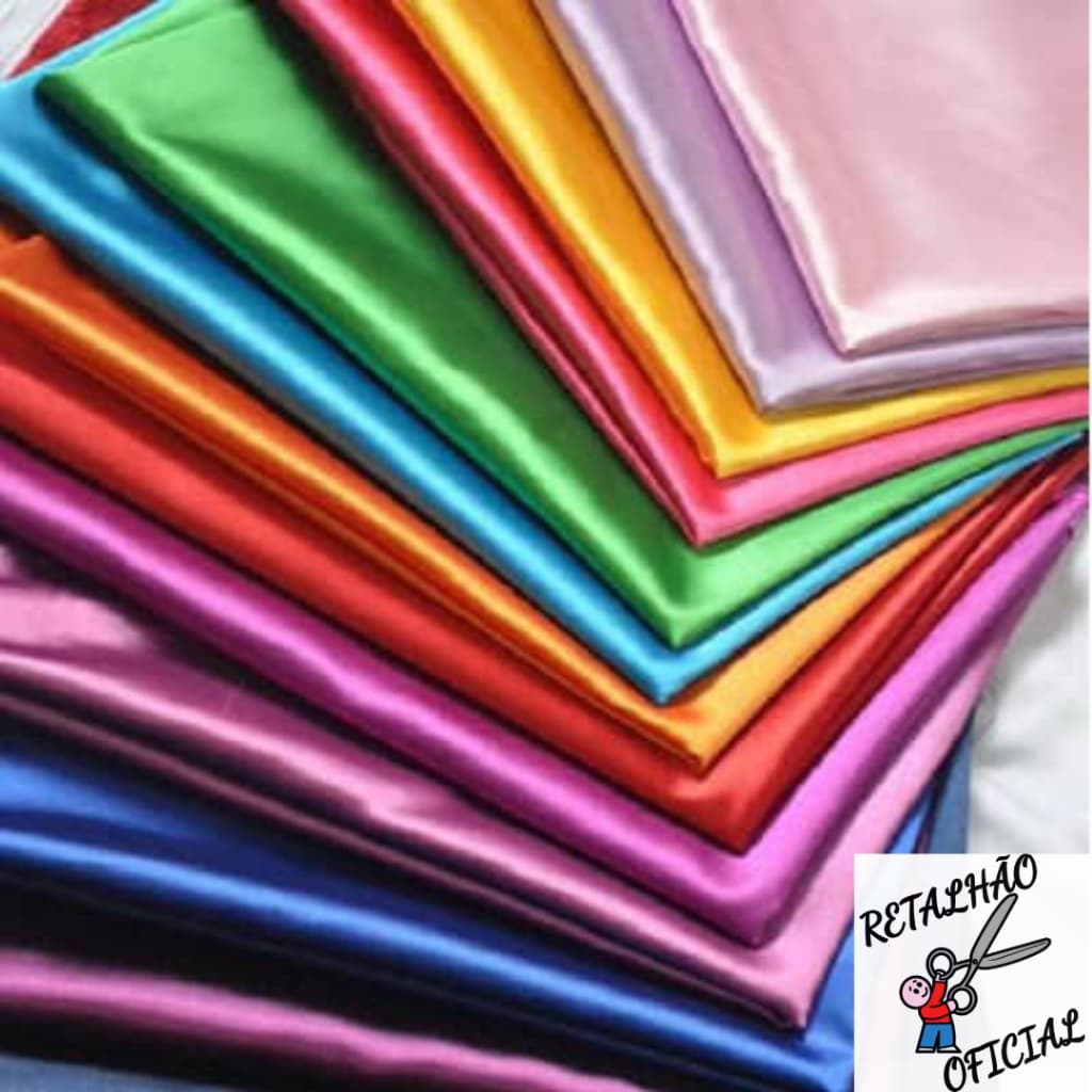 4 Metros Tecido Cetim Charmousse 1,50M Largura Cetim Charmeuse Liso