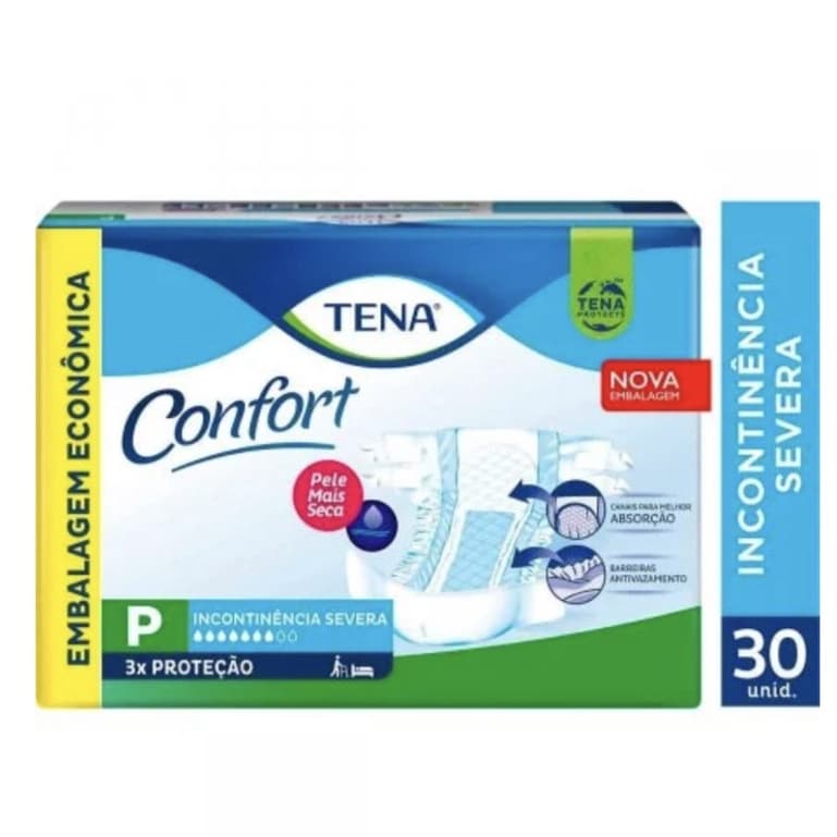 Fralda Geriátrica Tena Confort P/M/G/XG INCONTINÊNCIA SERVERA