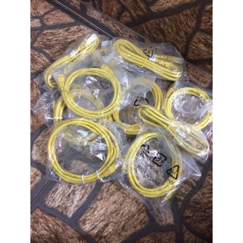 kit com 10 cabo  de rede 1,5 metros novos