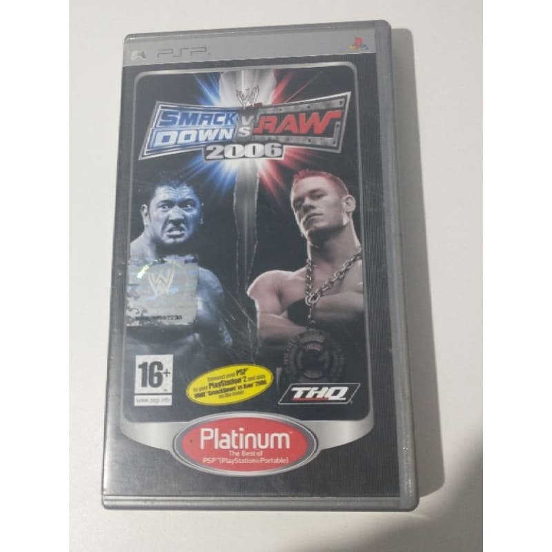 Smack Down vs Raw 2006 mídia original PSP