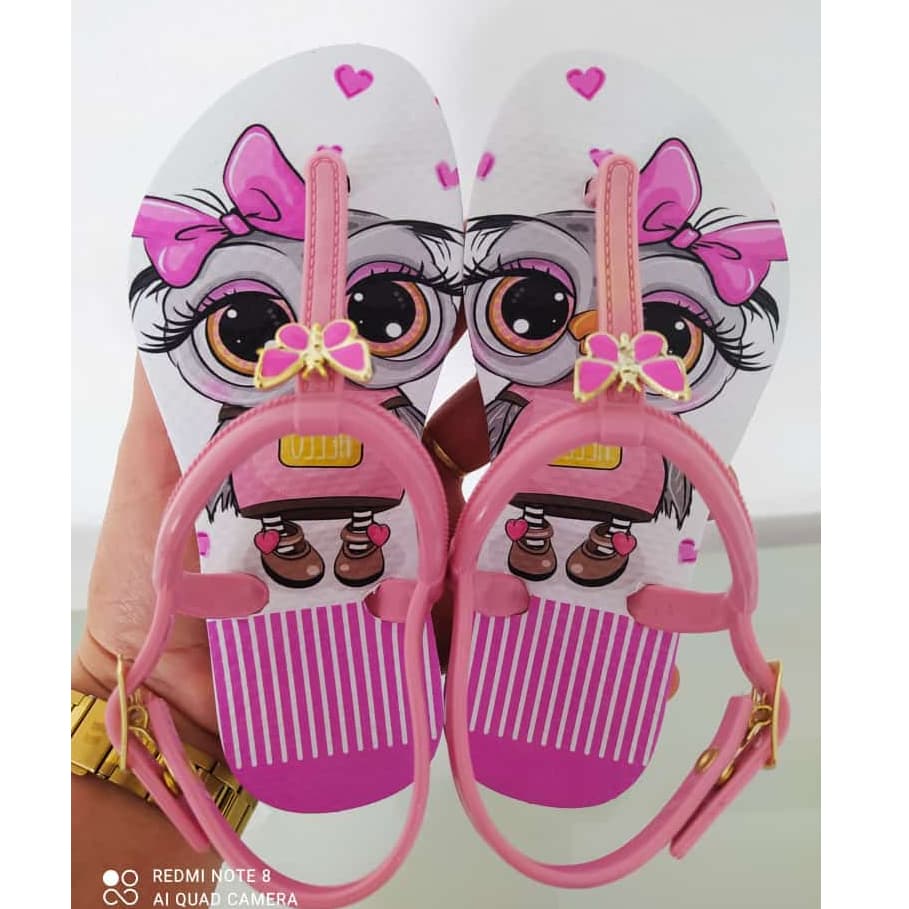 Sandália Feminino Infantil Chinelo Menina Confortável Criança Envio Imediato