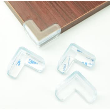 4 Protetores De Quina Silicone Quadrado Para Crianças E Bebes Proteção Anti-colisão Promoção