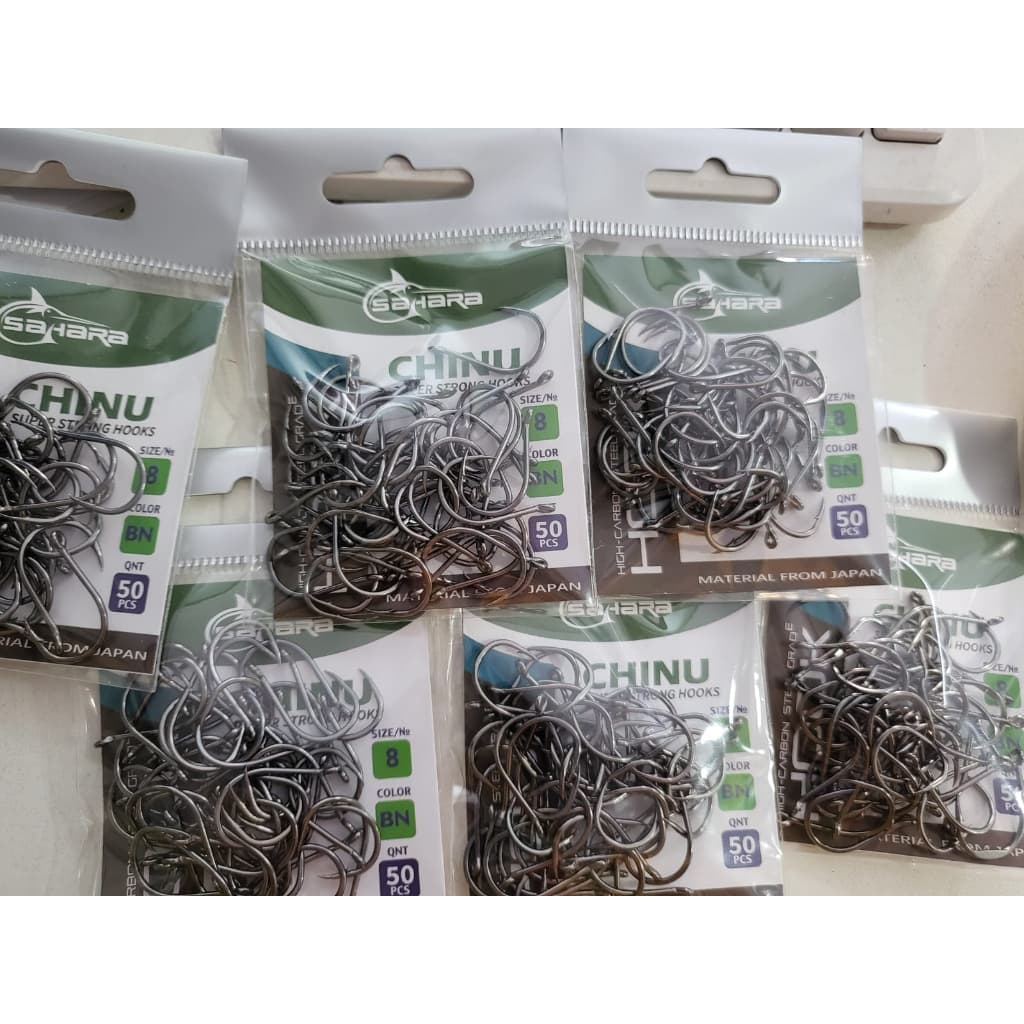 Anzol Super Chinu marca sahara Varios Tamanhos Blacknickel