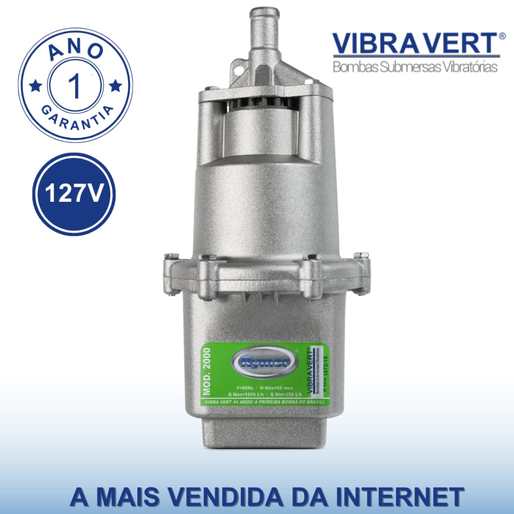 Bomba Submersa P/poço Sapo Rymer 2000 110v