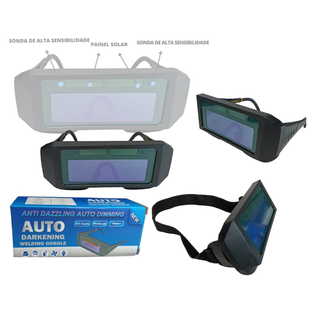 Óculos de solda Para soldador Profissional /Mascara Proteção Soldador