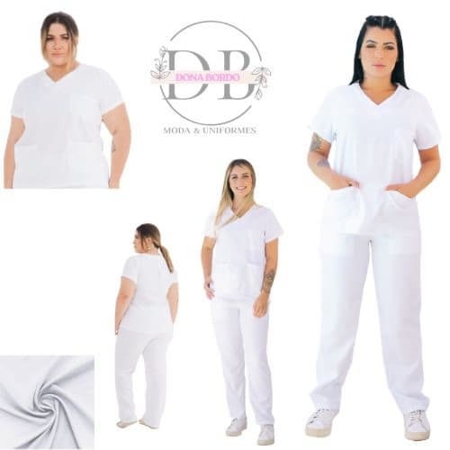 Pijama Cirúrgico Gabardine Conjunto Scrubs Hospitalar  Unissex10