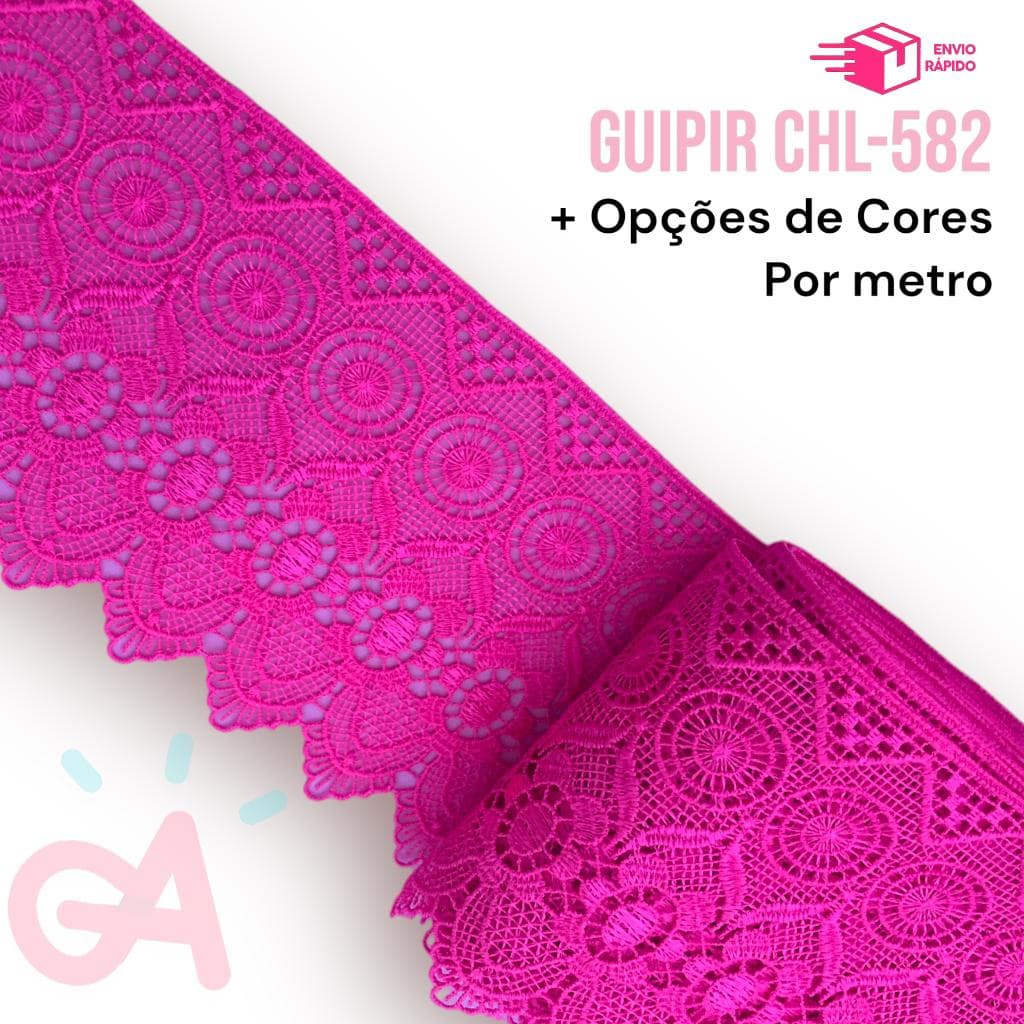 Renda Guipir CHL-582 - 10 cm - 1 metro