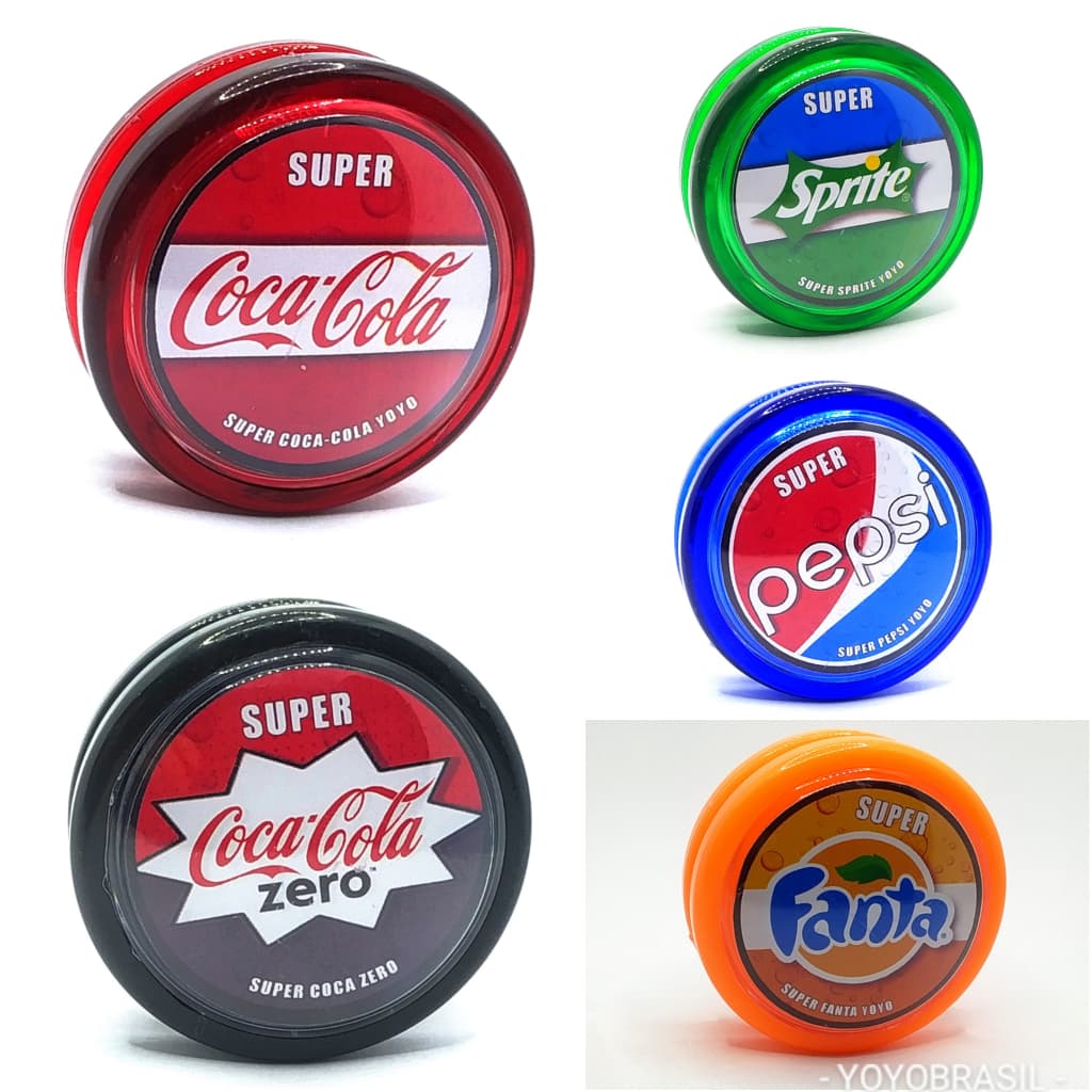 Kit 5 Yoyo Profissional Coca-cola Retrô Fanta Sprite Ioio