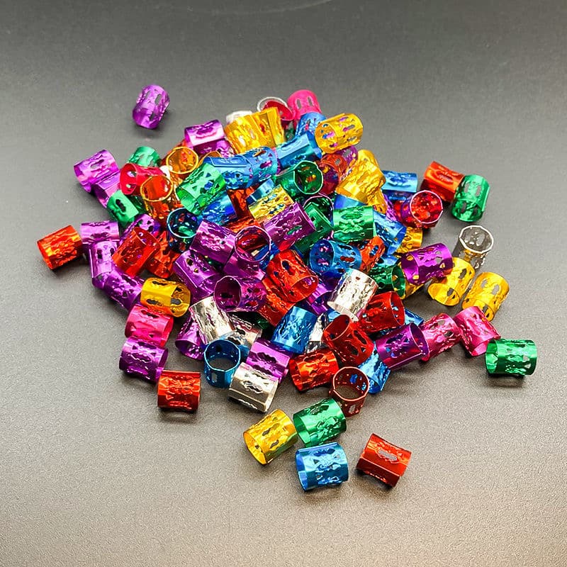 100 peças Anéis para trança Para Box Braids Tranças Jumbo Dreds Cabelos