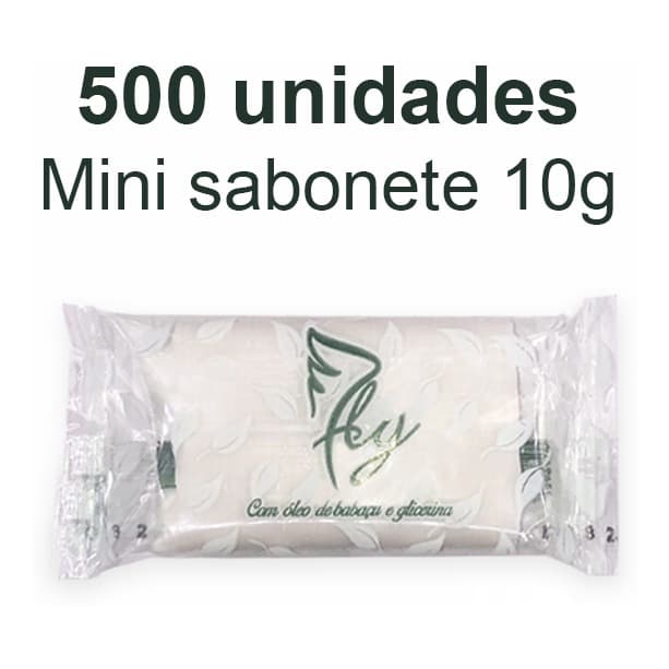 Kit 500 Mini Sabonetes 10g - Ideal para Hotéis, Motéis, Pousadas, Airbnb - Qualidade e Economia!