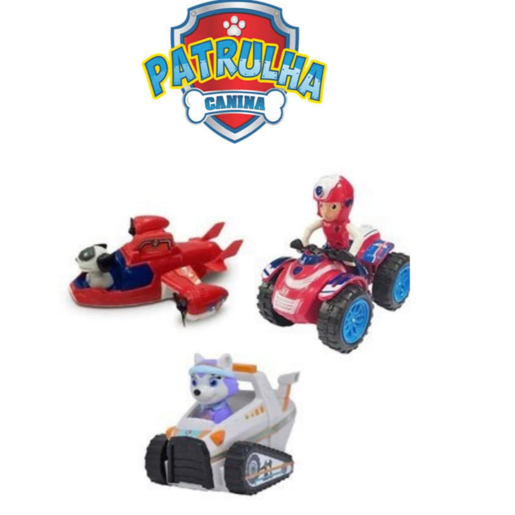 Kit Patrulha Canina Ryder Everest Robô Dog