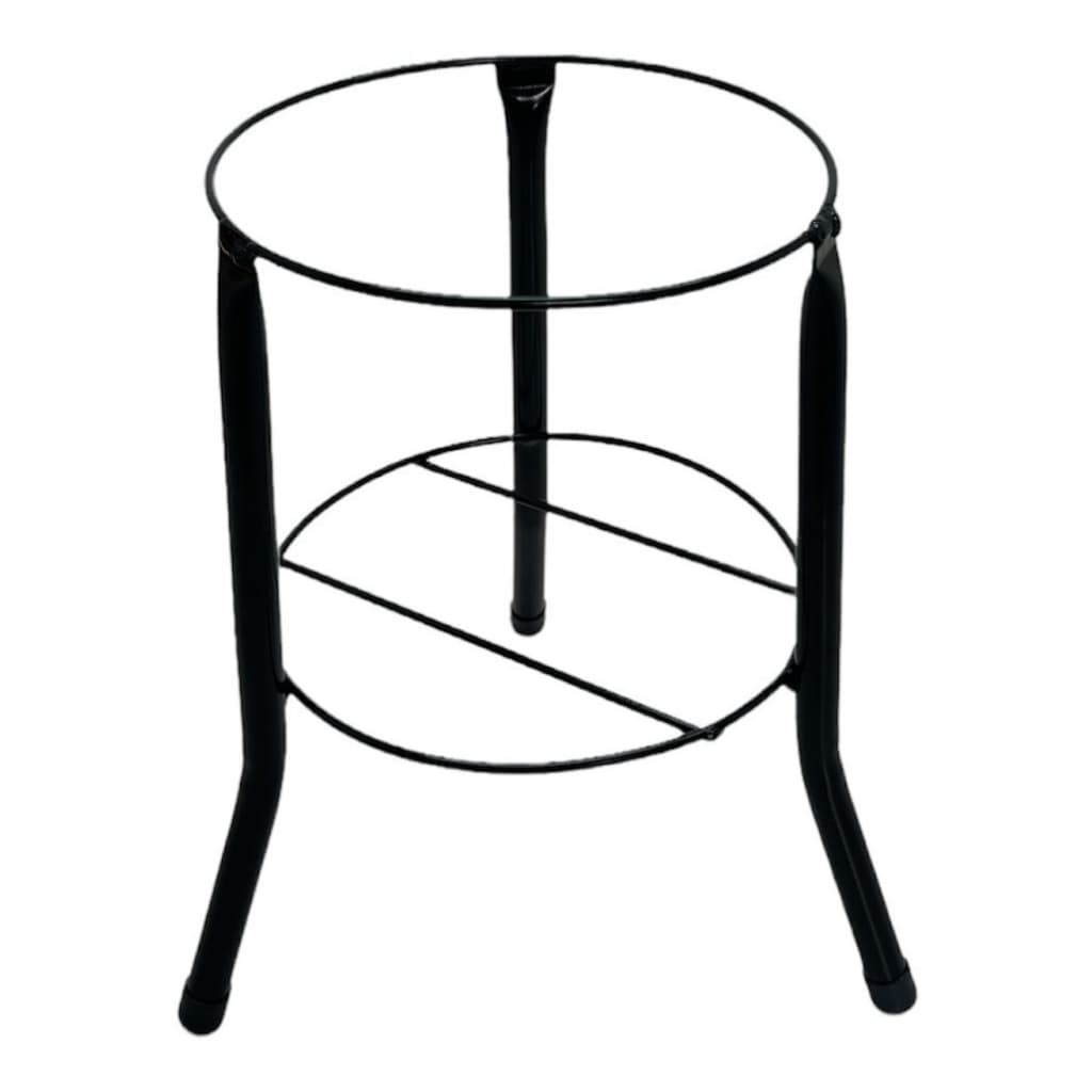 Suporte De Chao Piso Em Metal Preto Para Extintor De Incendio Tubo De Aço Tripe 4 A 6 Kg