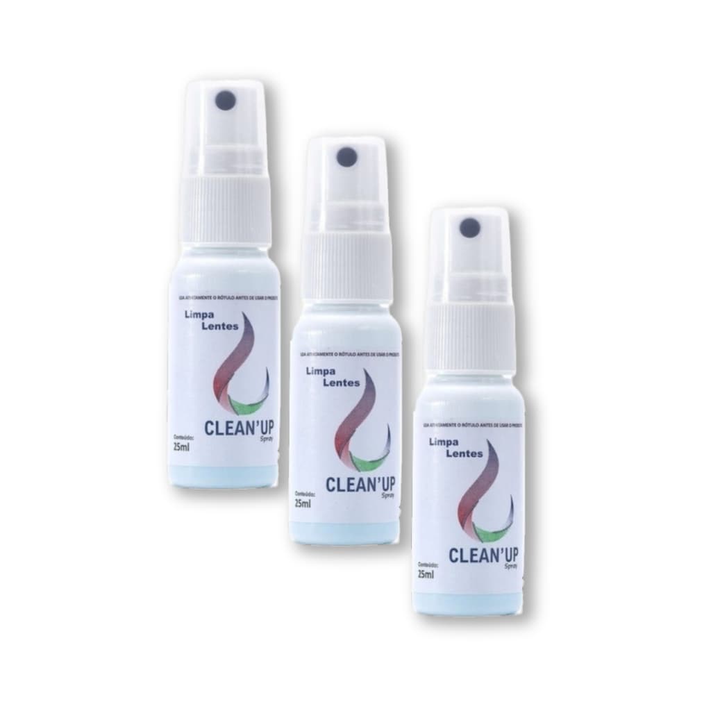 Limpa Lentes e Telas Clean Up 25ml Óculos Tv LCD Plasma Celular