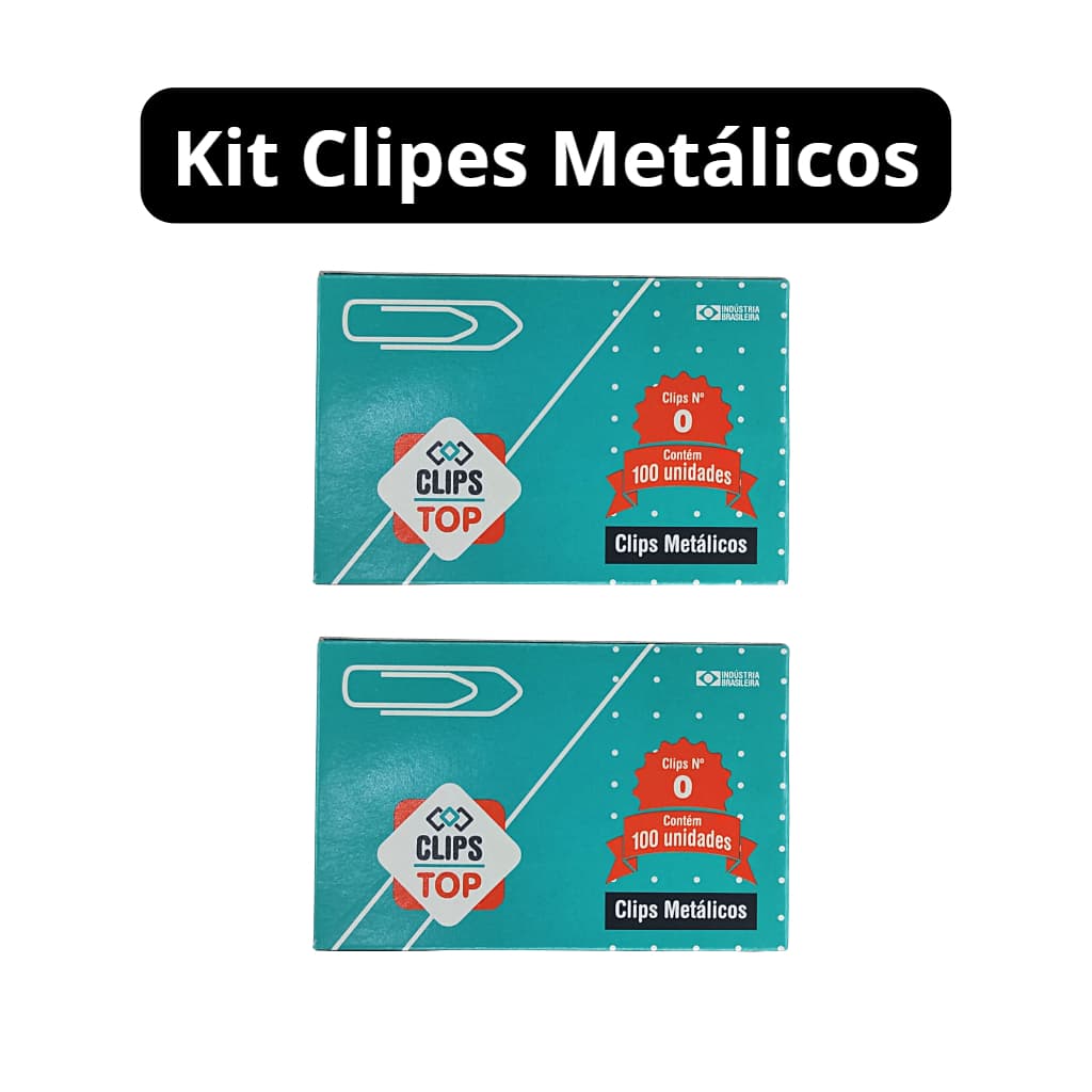 Caixa Clipes Papel 100 unid 1/0 2/0 3/0 4/0 6/0 8/0 10/0 Galvanizados prendedor Diversos tamanhos metálico caixa