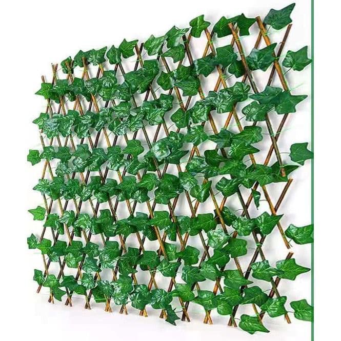 Treliça Gradil Cerca Painel Em Madeira Com Hera Decoração--8001