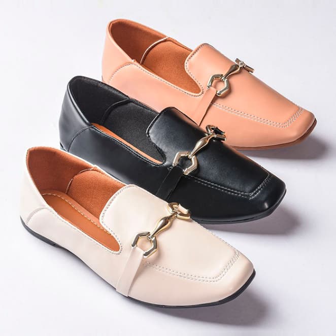 Sapatilha Mocassim Feminino Bico Quadrado Confortável