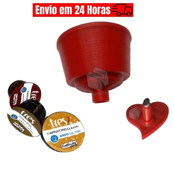 Adaptador de Cápsulas Três para Maquina Dolce gusto pascoa