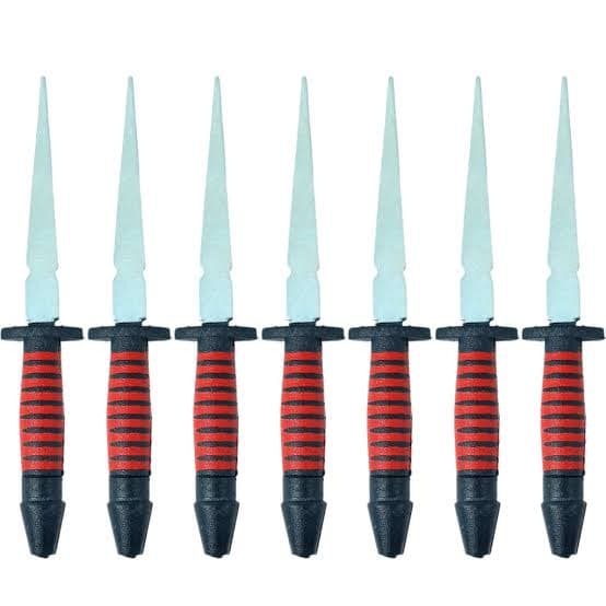 Kit 7 Punhal de Exú - 9, 11,15,17,19,27cm para uso Religioso Ritual  Assentamento Oferenda Exu - Aço