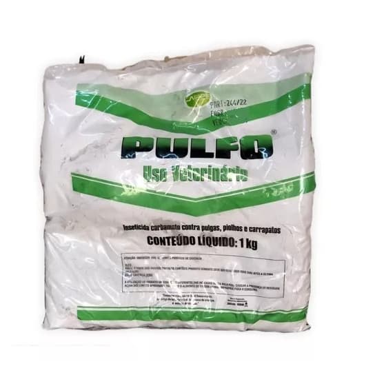 Pulfo 1kg Talco Anti Pulgas Piolhos Carrapatos