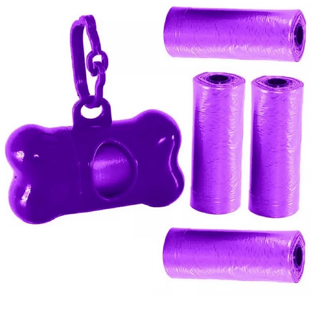 Kit Higiene Passeio porta Cata Cocô Sacolinha p/ Cães Gatos Fezes Pet