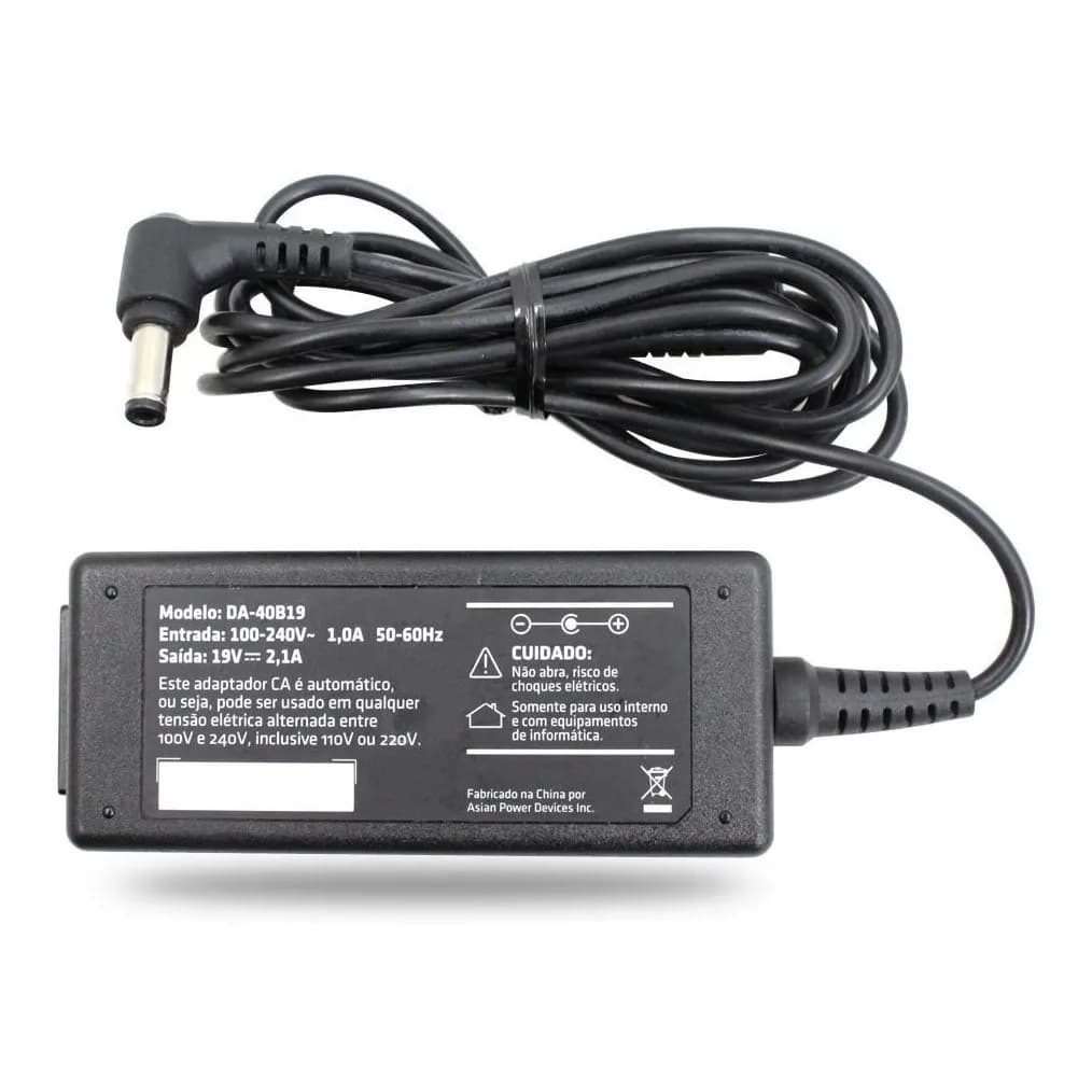 Fonte 19v 2,1a Plug 5.5mm X 2.5mm P Notebook Positivo Unique