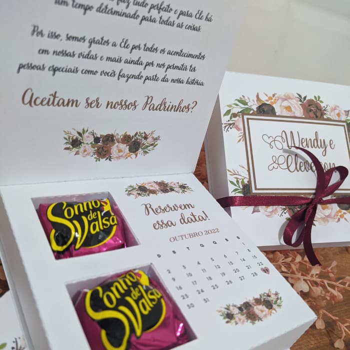 4 Convites para Padrinhos de Casamento