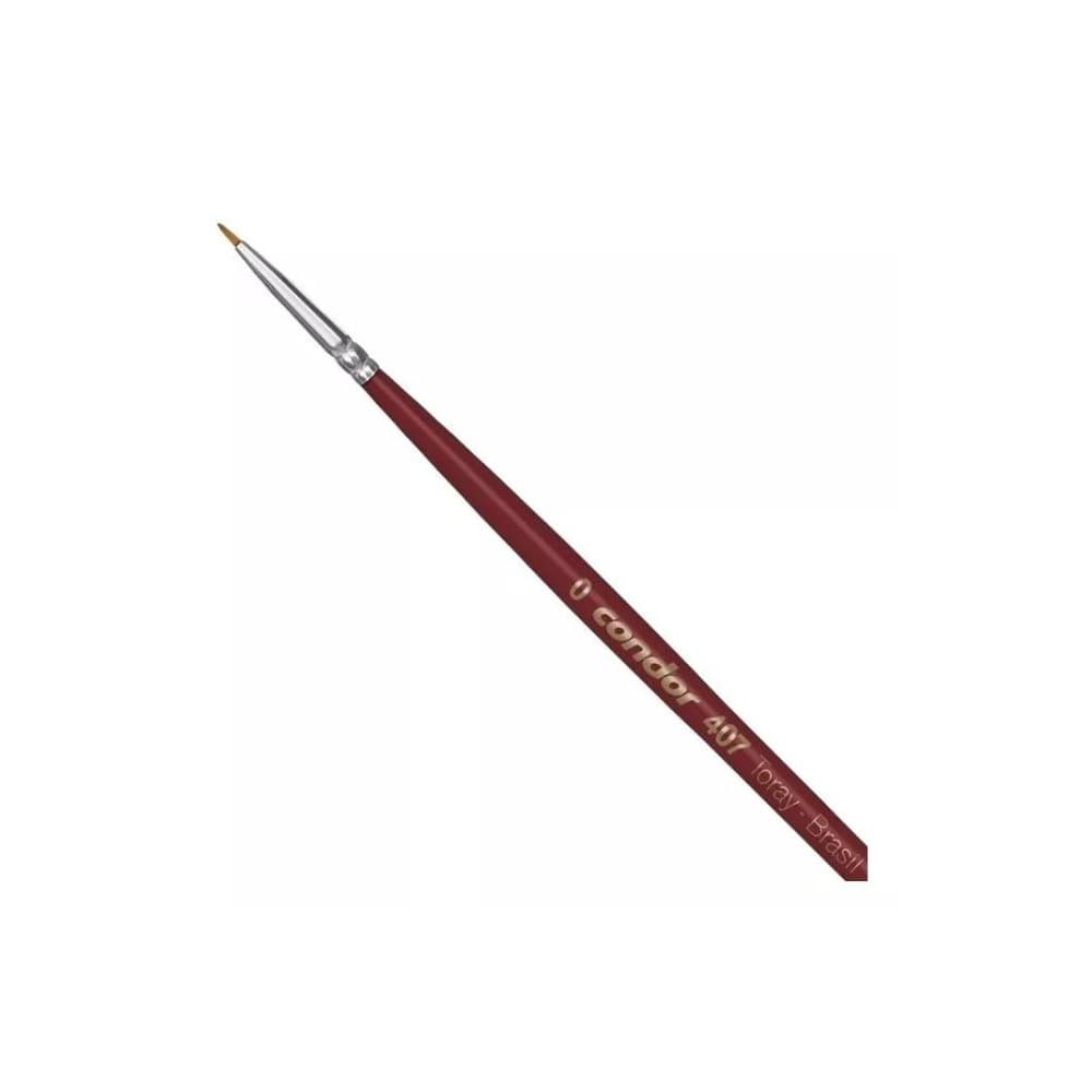 Pincel Condor 407-0 Filete Sintético Cabo Longo
