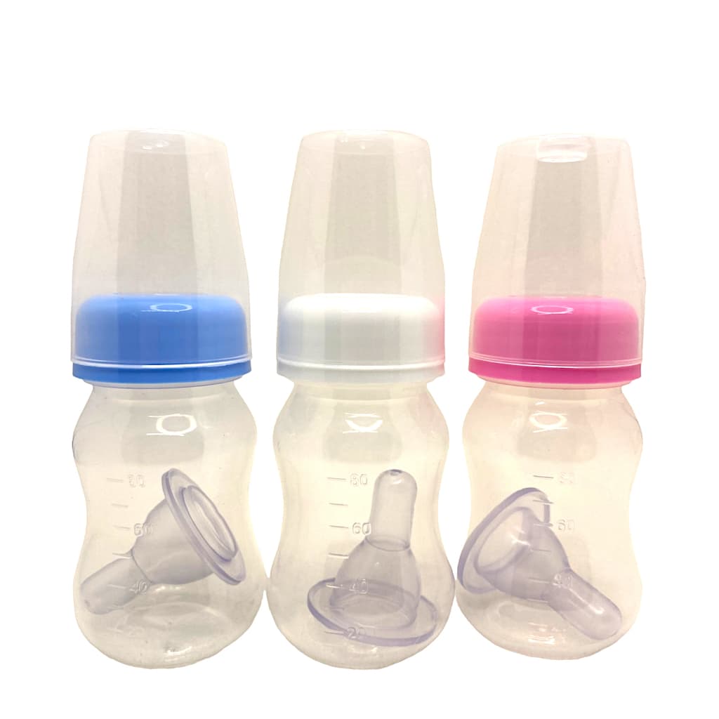 MAMADEIRA LISA 80 ML PARA BEBÊ REBORN SEM FURO NO BICO