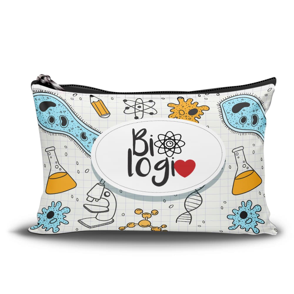 Necessaire Biologia Simples | Bolsa Organizadora para Estudante e Laboratório