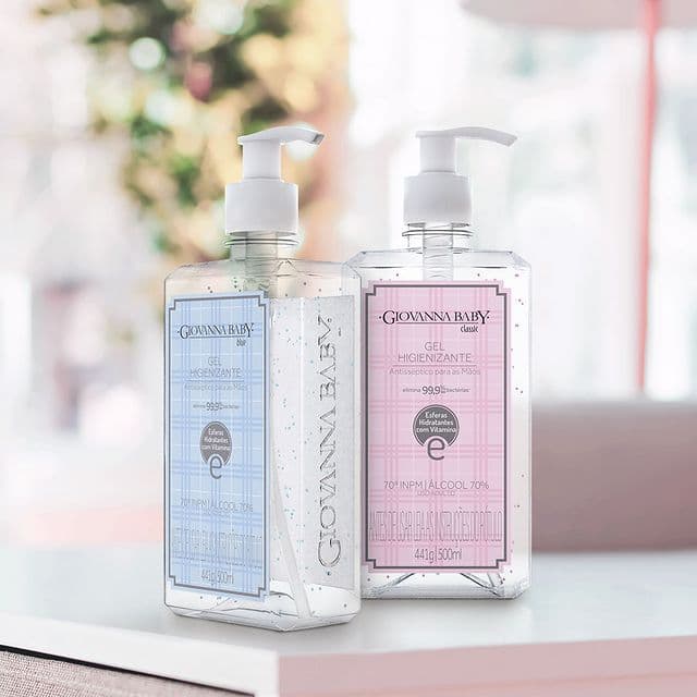 Kit 2 Álcool em Gel Higienizante Giovanna Baby 500ml 70º GL | 70° INPM