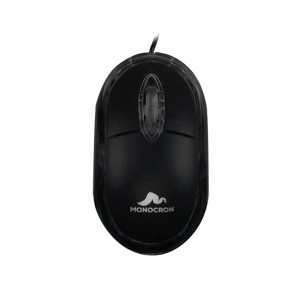 Mouse preto USB Barato Confortável Ideal Escritório Fácil Conexão Óptico Preciso Uso Diário