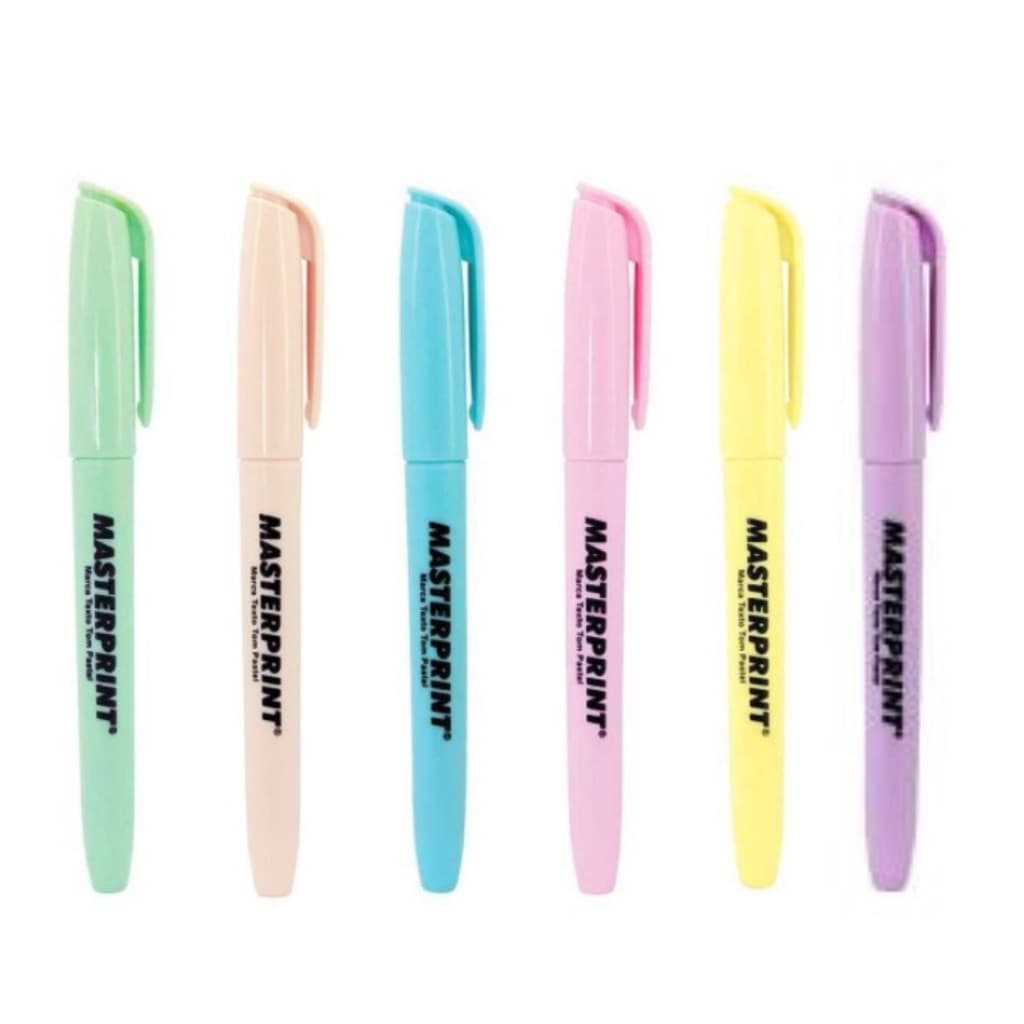 Caneta Marca Texto Colorido Tom Pastel Unidade - Masterprint | Grifa Texto