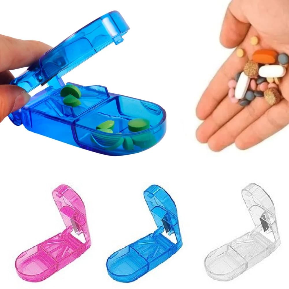 Cortador de comprimidos pílulas com lâmina diversas cores/OFERTA Cortador De Comprimidos Pílulas Com Lâmina Diversas Cor