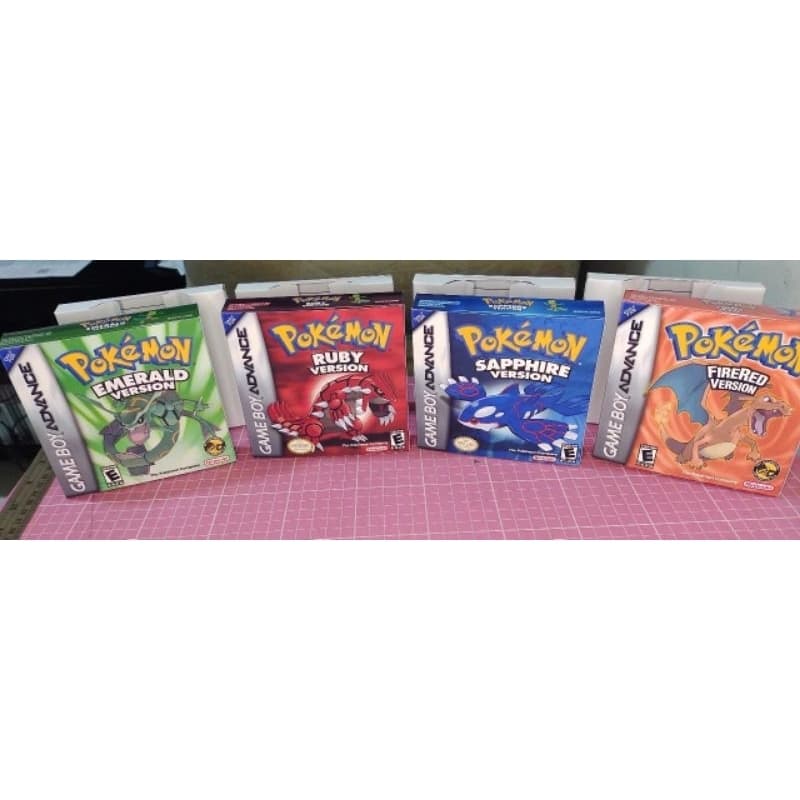 4 caixas repro pokémon color ou advance gba e gbc