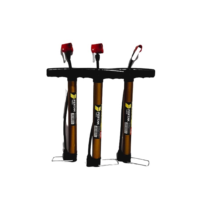 Kit De 3 Bombas De Ar 30 Cm Para Encher Pneu de Moto Carro Bike
