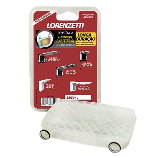 Resistência Lorenzetti Acqua Loren Ultra para chuveiros Acqua Duo Storm Star Original 110v ou 220v