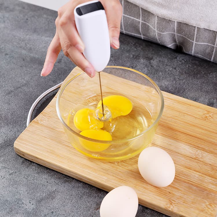 2 Peças Mini Mixer Elétrico Inox Misturador Batedor para Claras de Ovos Shake Bebidas Envio Imediato Mixer Portatil