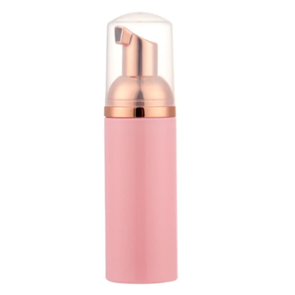 Frasco Pump Espumador Rosa com Rose Gold 60ml