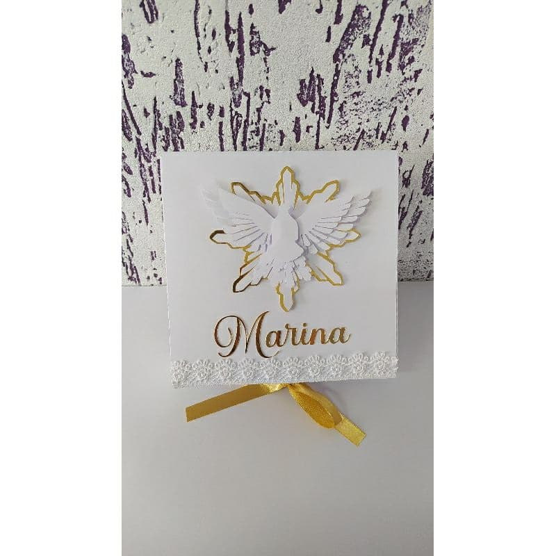 Caixa Convite Personalizada Batizado Crisma Batismo
