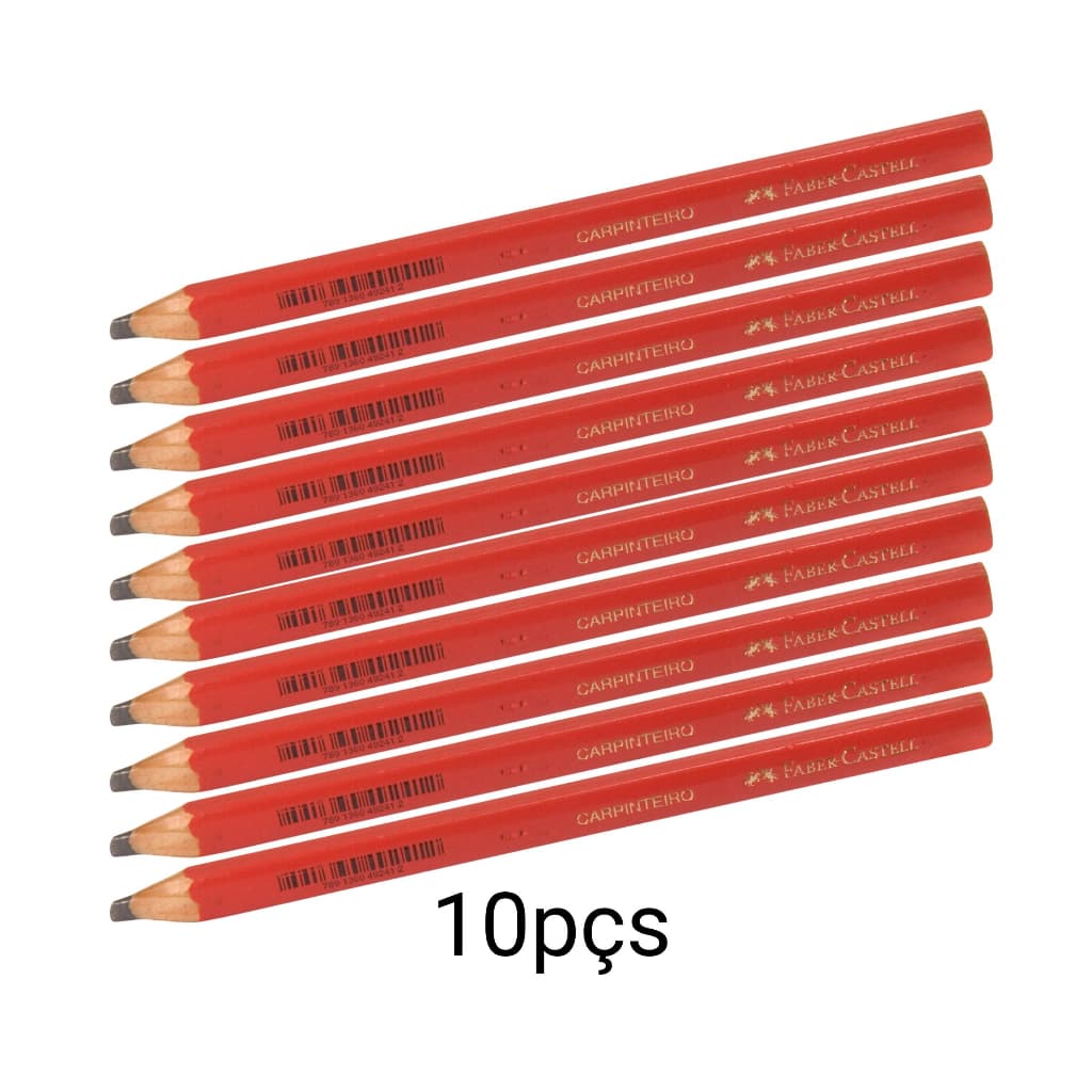 Lapis para carpinteiro grafite jogo de lapis com 10 unidades.