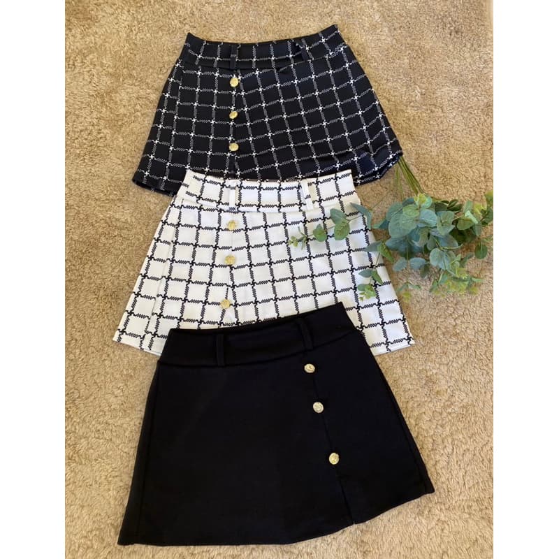 Short Saia Malha Crepe Lisos