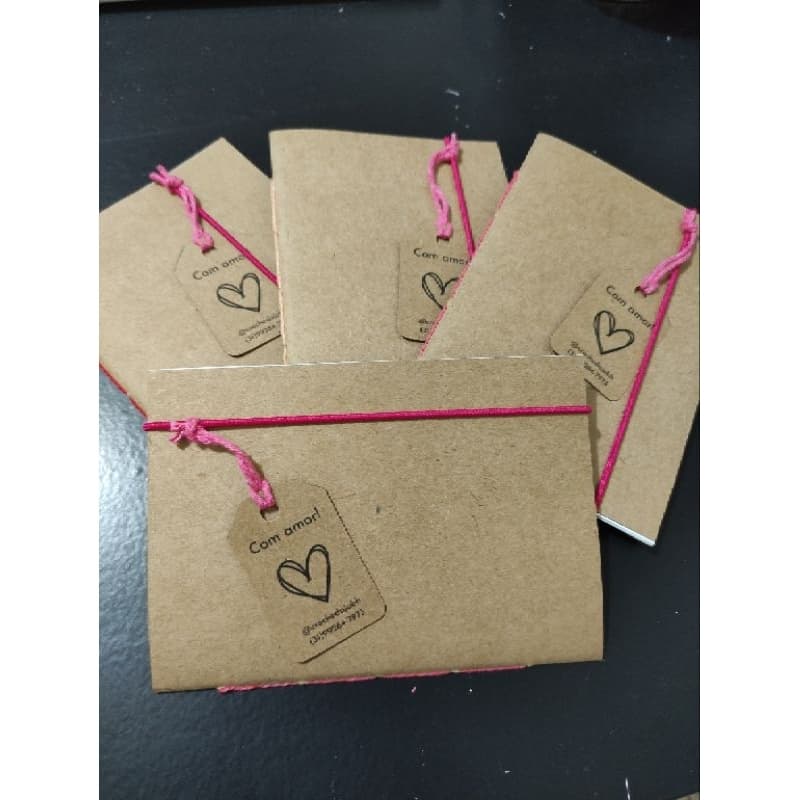 Caderneta personalizável em Kraft A6 costurada sketchbook kit com 5 unidades