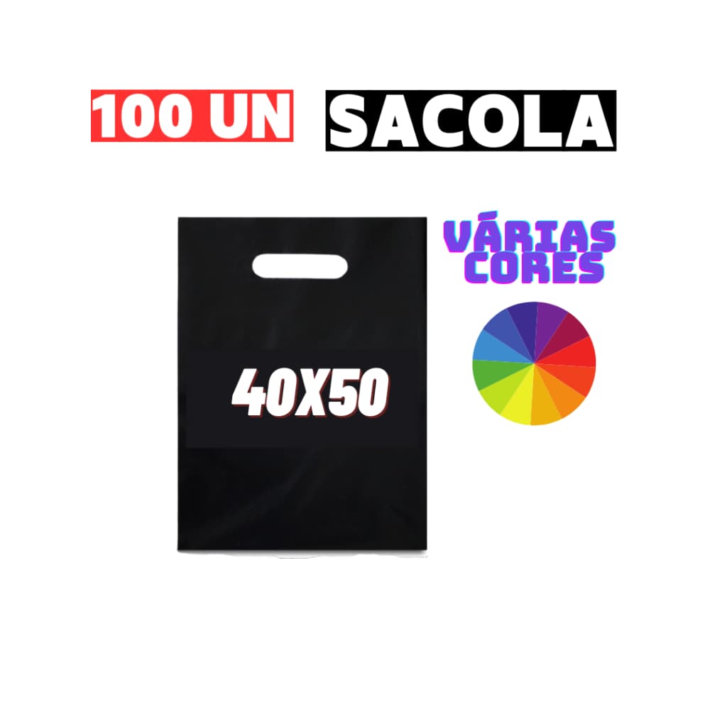Sacola Boca de Palhaço 40x50 C/100 unidades